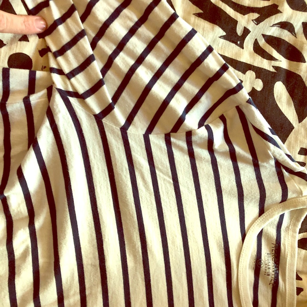 Men’s small striped long sleeve T-shirt (J. Crew)
